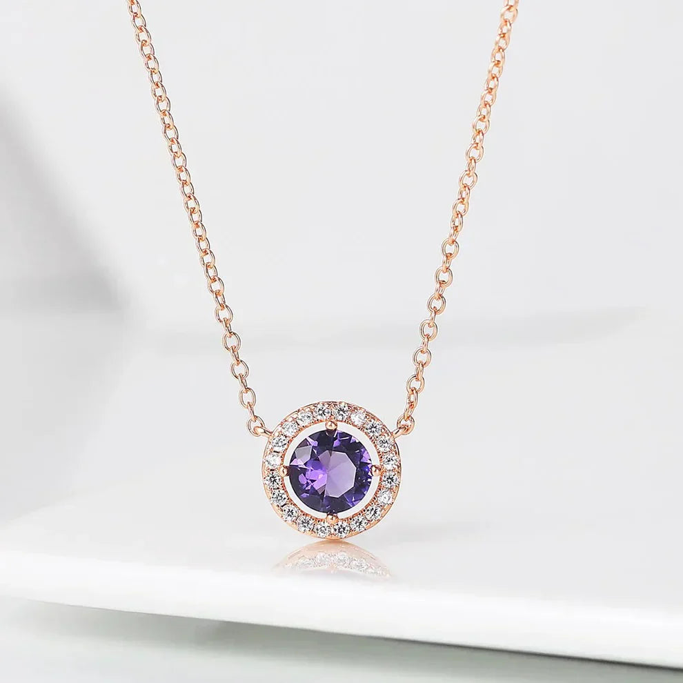 Collier Vintage Violet Scintillant