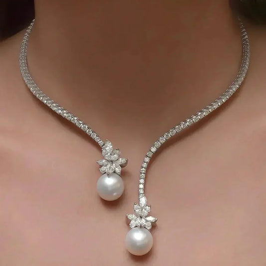 Collier Élégant Brillant Sterling