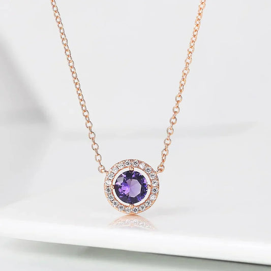Collier Vintage Violet Scintillant